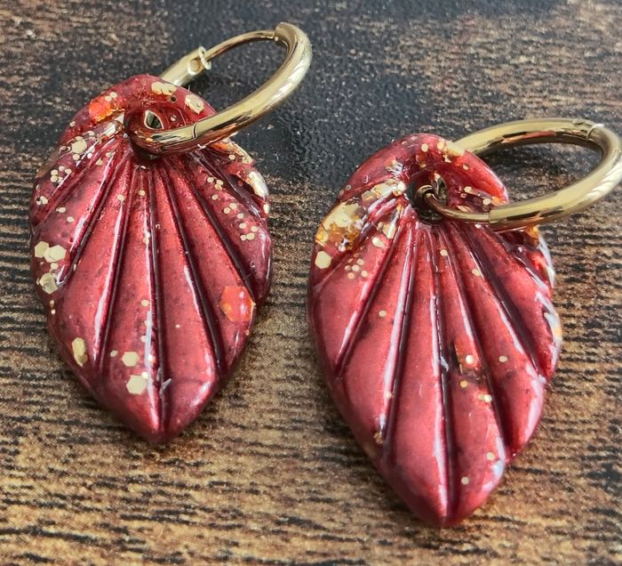 Boucles d'oreilles faites mains - photo numéro 3