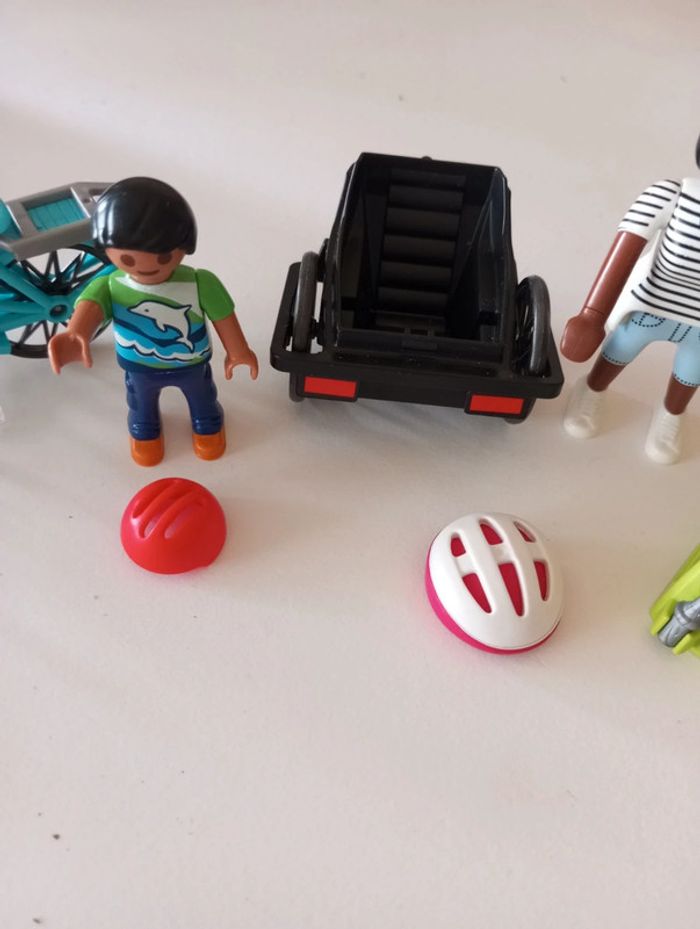 Playmobil cycliste maman et enfant - photo numéro 6