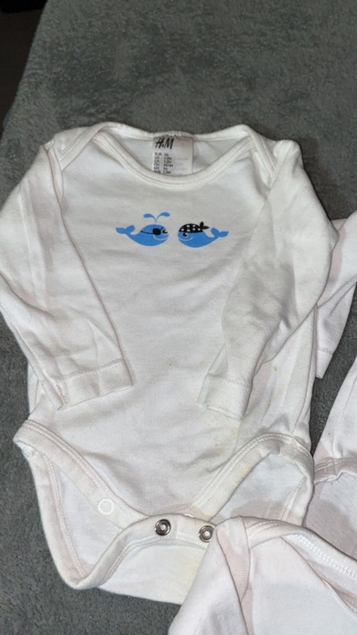 Lot de 3 bodys H&M - photo numéro 2