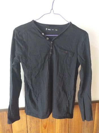 Tee-shirt manches longues noir