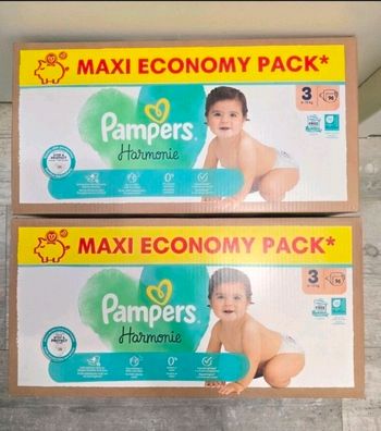 🍼 Pampers Harmonie – Taille 3 (6–10 kg) – Lot 2x96 couches – Neuf