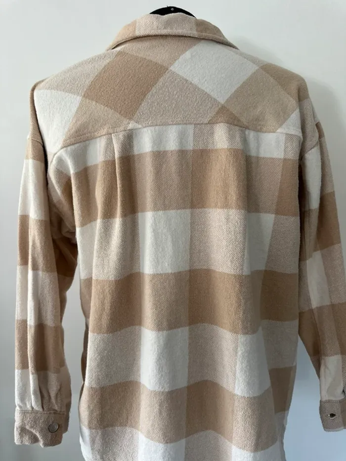 Veste chemise à carreaux Zara - photo numéro 4