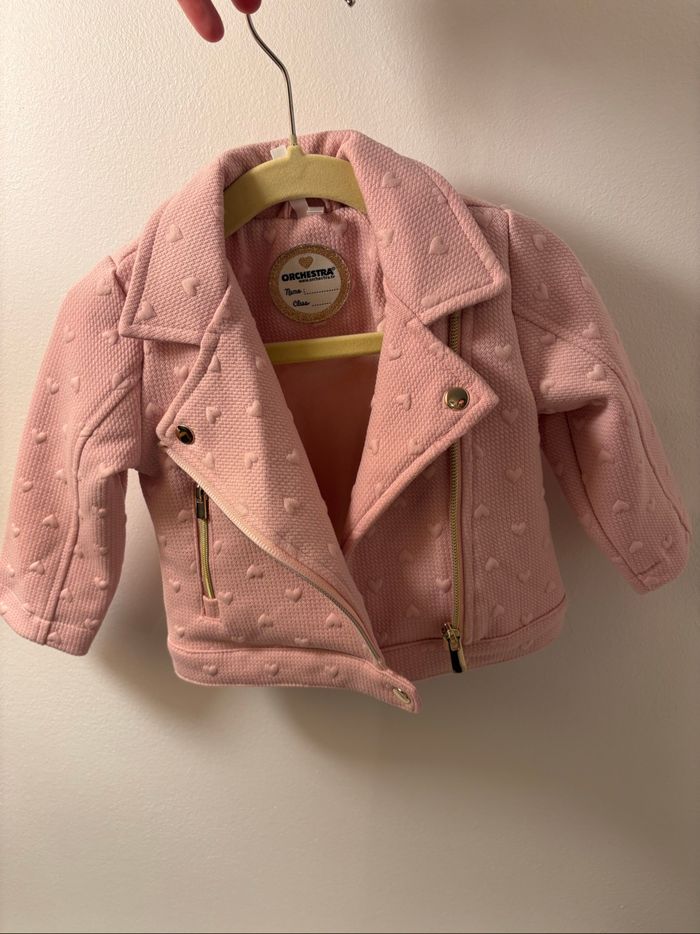 Blouson / Perfecto rose - Neuf sans étiquette taille 6 mois
