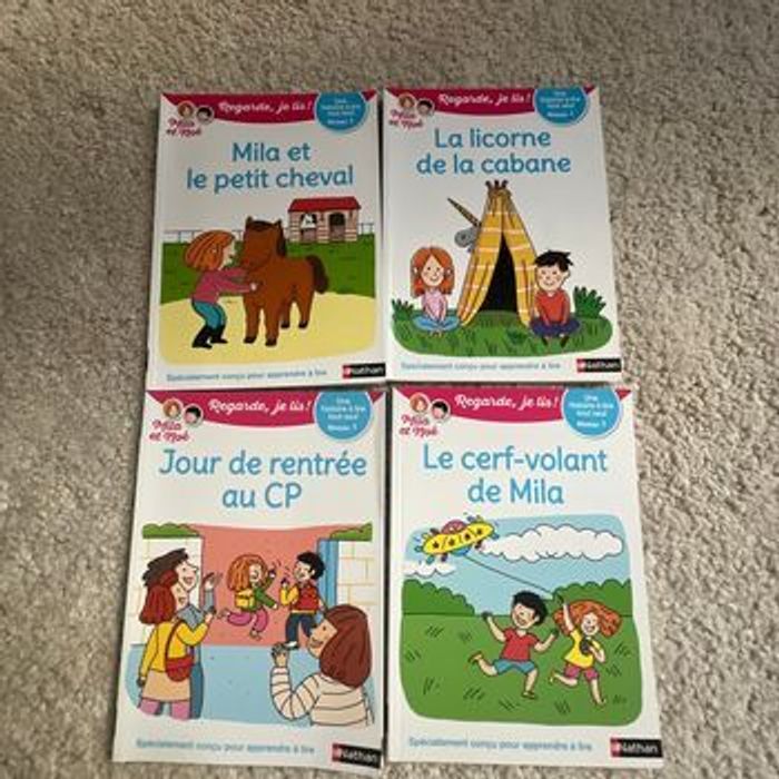 Lot de 5 livres Mila et Noé