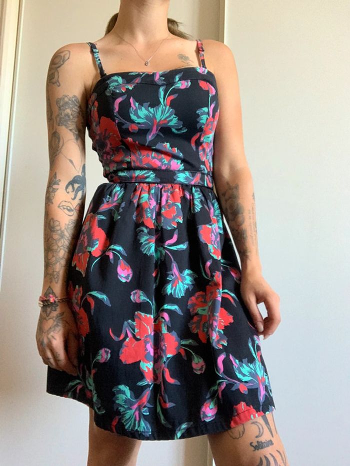 Robe noire bustier cache cache taille 34 xs - photo numéro 10