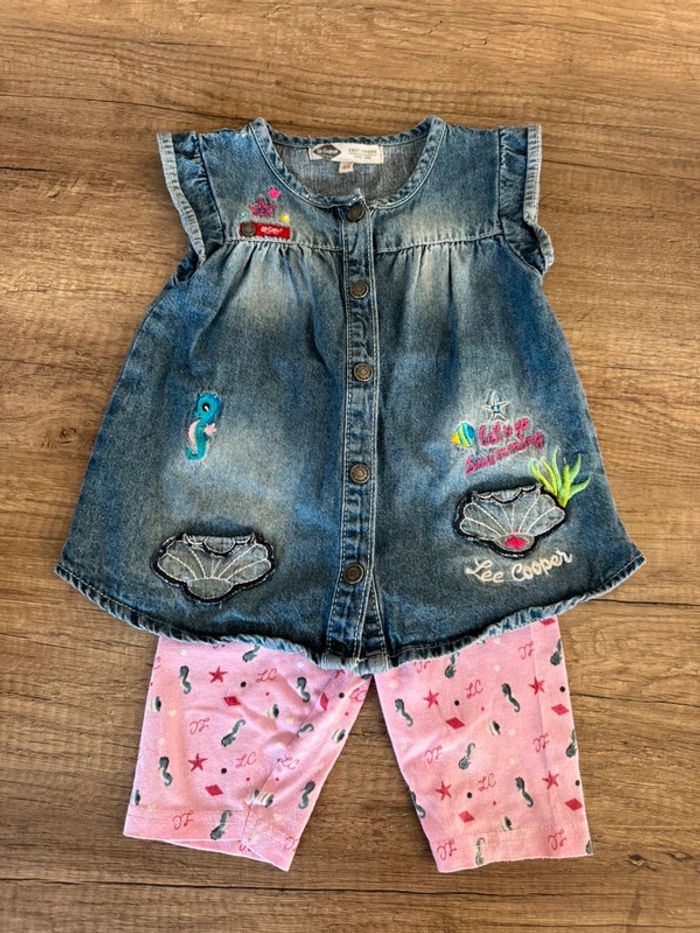Tunique et legging court Lee Cooper 18 mois