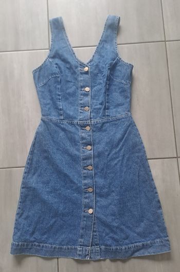 Robe en jean bleu