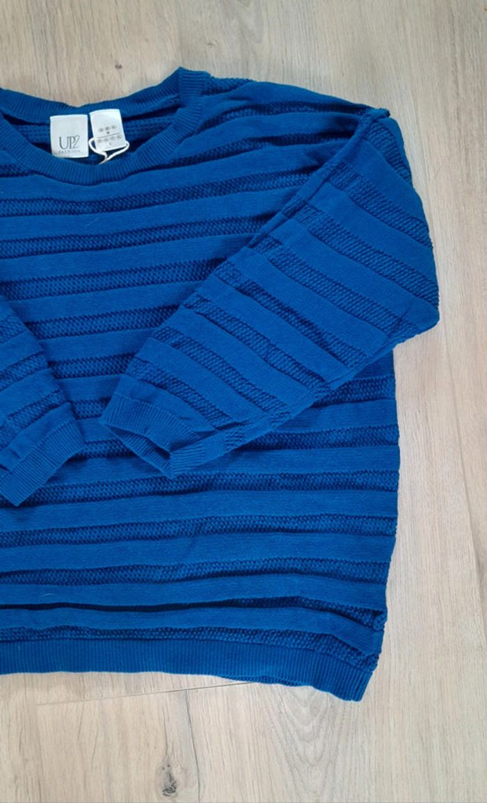 Pull bleu flashy t.40 - photo numéro 2