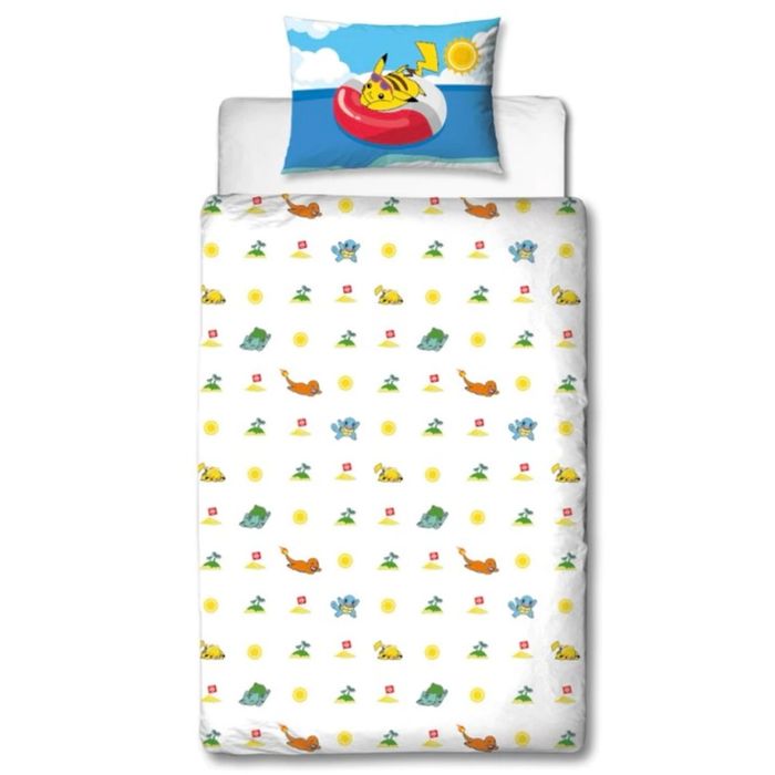 Housse de couette + Taie Pikachu - Pokémon - NEUF - photo numéro 2