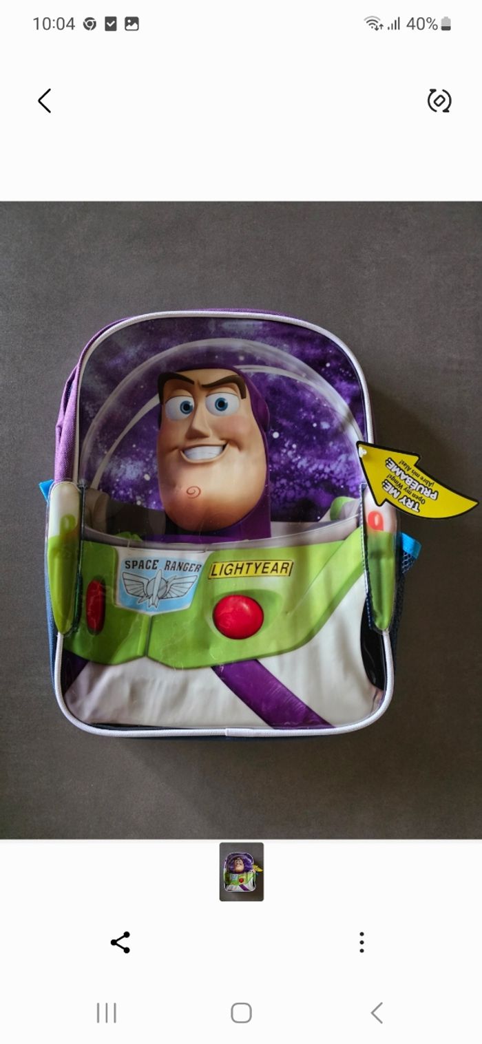 Sac à dos Buzz l'éclair neuf - photo numéro 2