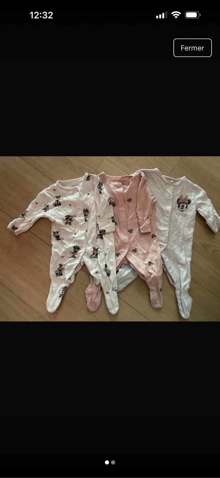 Lot de pyjamas bébé filles 0-3 mois - photo numéro 6