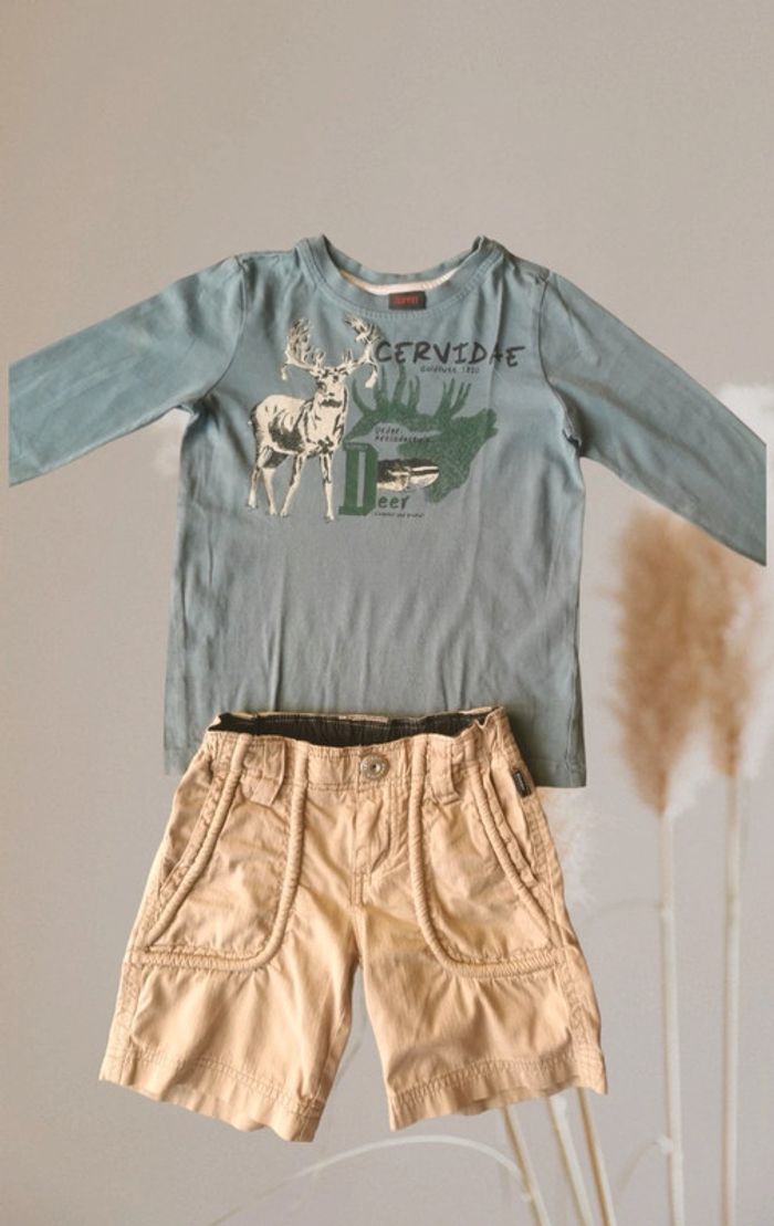 Short Gaastra + t-shirt Esprit t. 92 - photo numéro 2