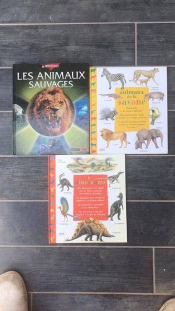 Lot de livres sur les animaux