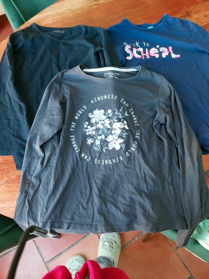 Lot t-shirt manches longues