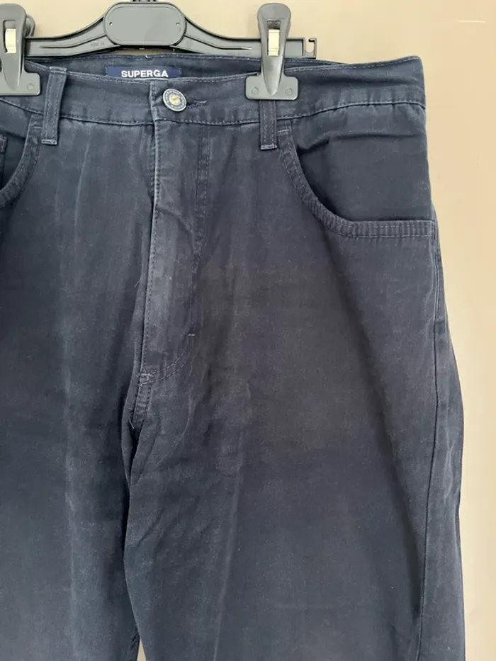 Pantalon homme Superga sportwear bleu marine taille 42 - photo numéro 4