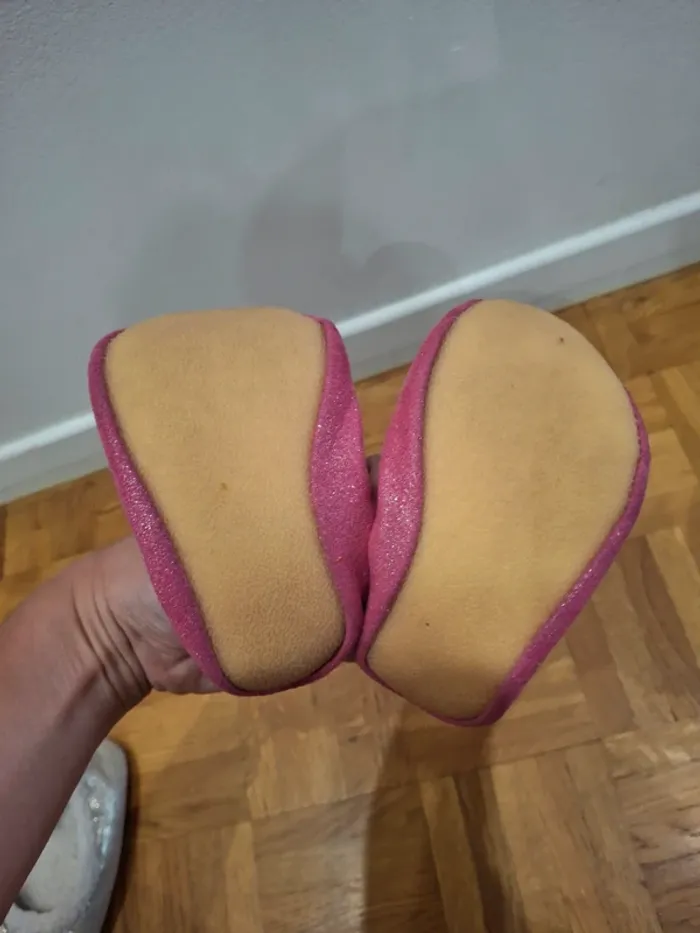 Chaussures ballerines beck souplesse danse gymnastique rose taille 28 - photo numéro 4