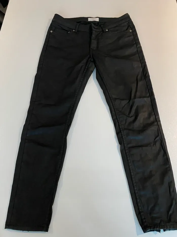 Jeans noir effet huile eleven Paris