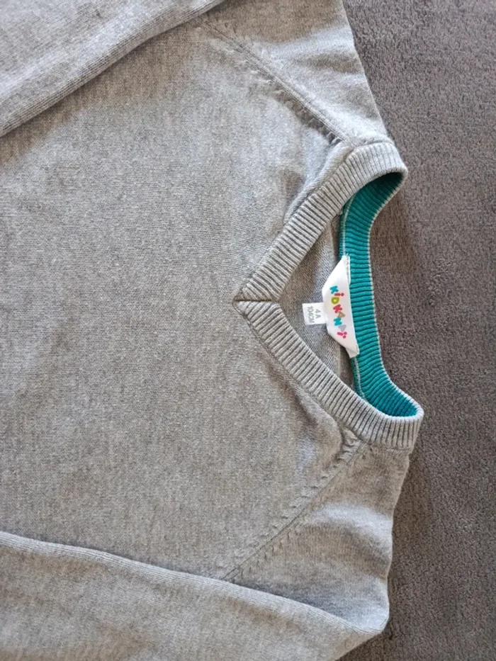 Pull léger, col V 4 ans, Kidkanaï - photo numéro 3