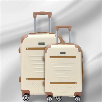 Trocadéro set 2 valises S/L - Crème