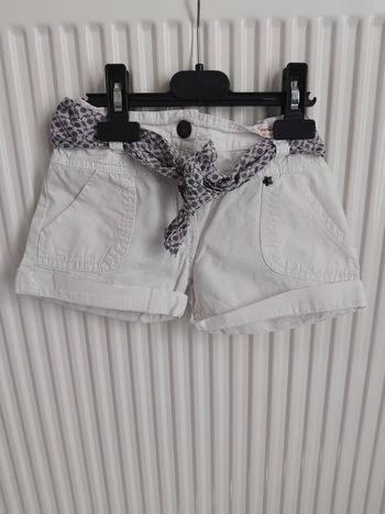 Short blanc fille 5 ans