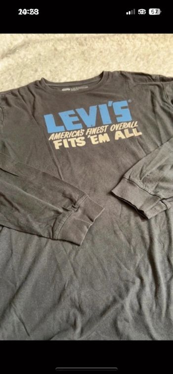 Teeshirt Levis gris manches longues XL