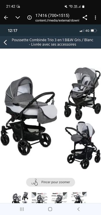 Poussette black&white