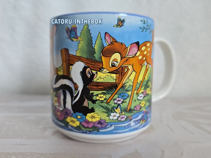 Tasse / Mug / Cup scène Disney Classics Bambi Féline Fleur Panpan / Thumper - photo numéro 4