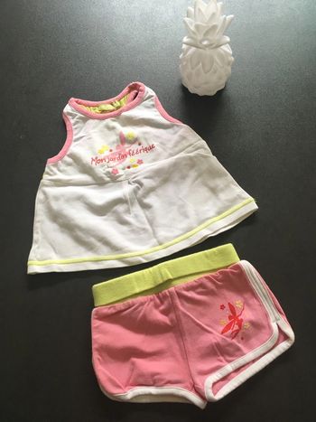 Orchestra ensemble bébé fille vêtement short débardeur