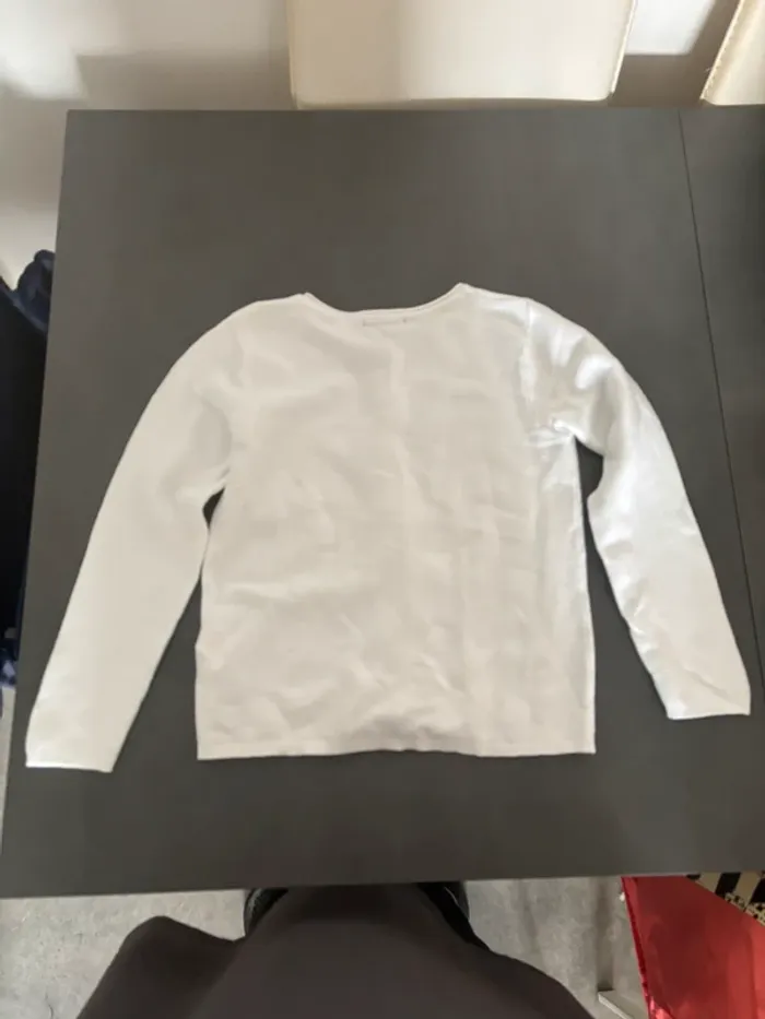 Gilet blanc 6 ans - photo numéro 3