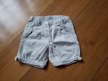 Short fille en velours