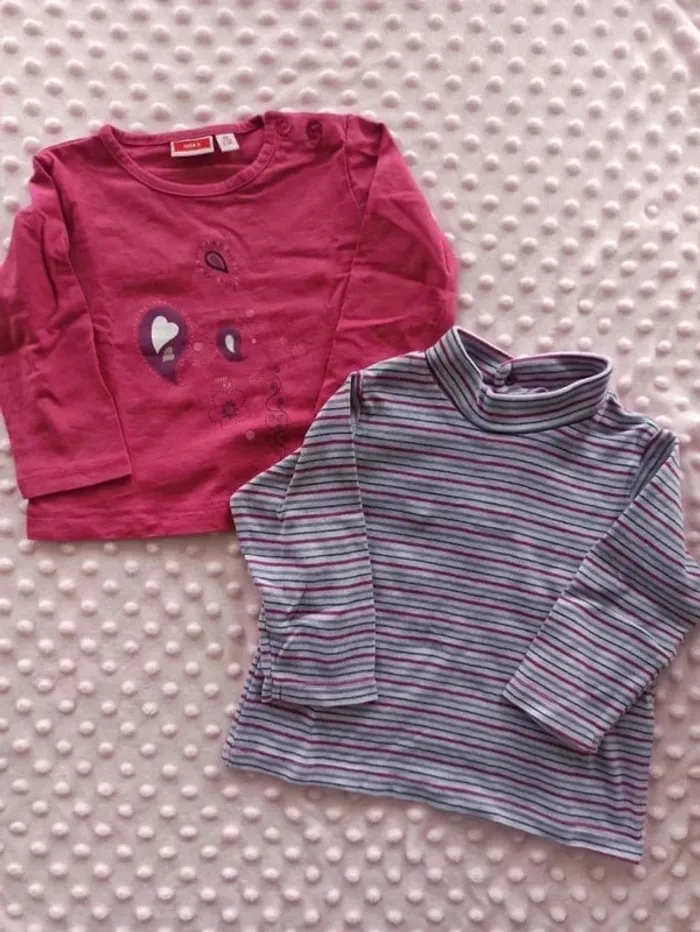 Lot 2 t-shirts 9 mois