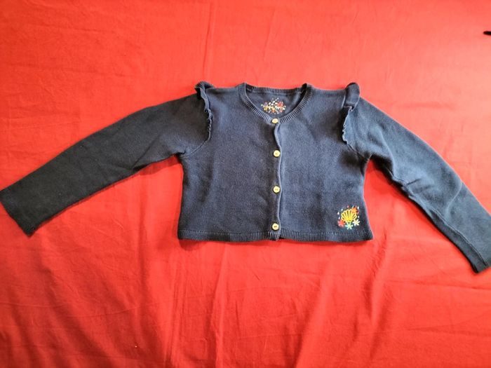 Gilet court manches longues bleu 6 ans Sergent Major - photo numéro 2