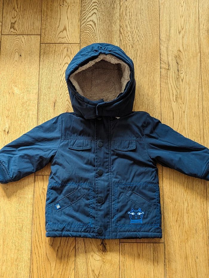 Manteau fourré DPAM 💙 9 mois