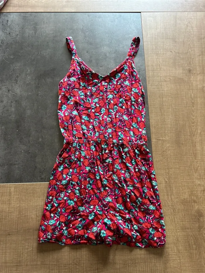 Combinaison short à bretelles à motif femme, bonobo taille 34 - photo numéro 4