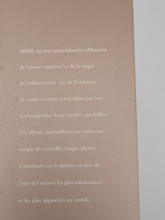 LIVRE Mère de ANNE GEDDES. - photo numéro 2