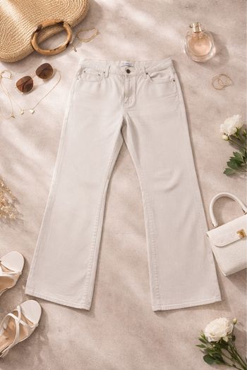 Jean beige femme coupe straight 505 - taille 33 - très bon état