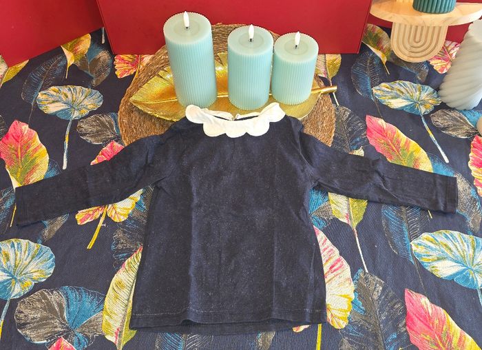 Tee-shirt ML bleu marine 24 mois