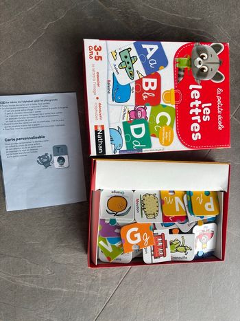 Nathan - La Petite Ecole, Les Lettres - Associer La Lettre à l'Image - Apprendre l'Alphabet - Jeu Educatif
