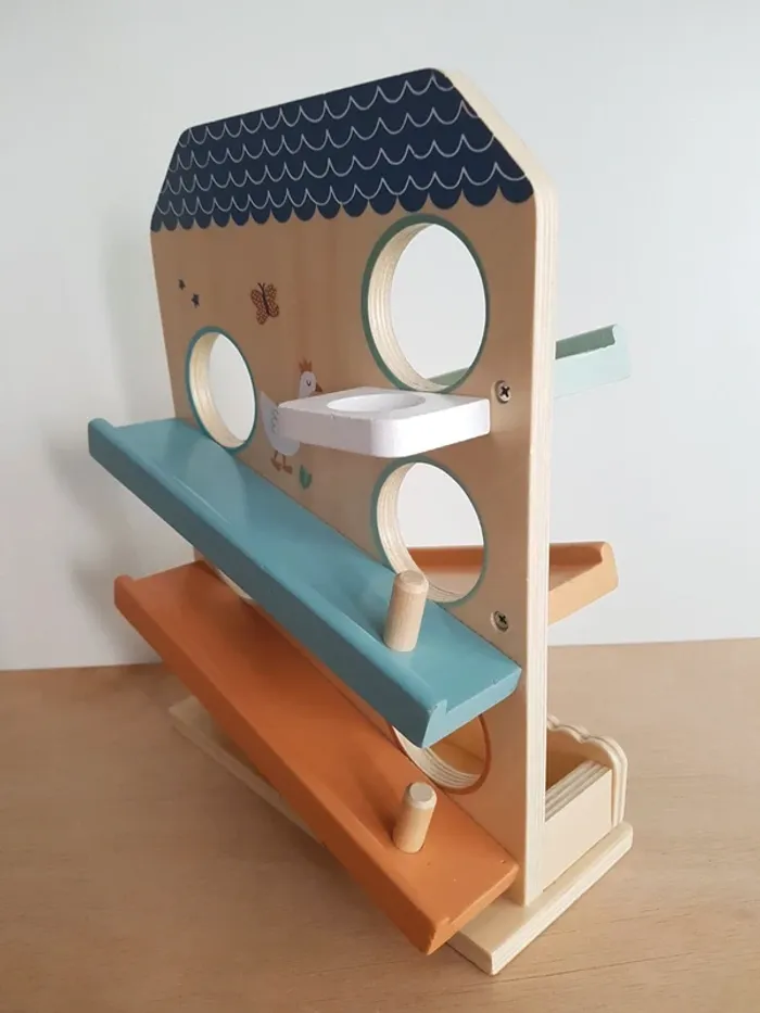 Vertbaudet toboggan à balles en bois - photo numéro 16