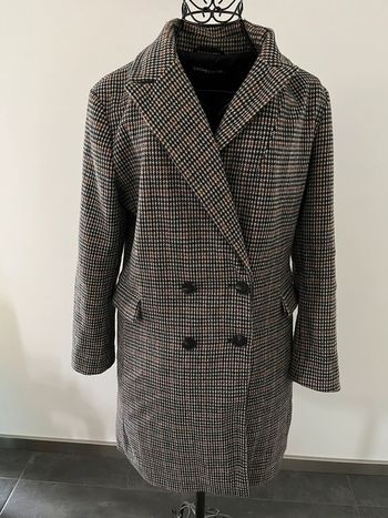 Manteau caban taille 40 marque Cache Cache motif pied de poule