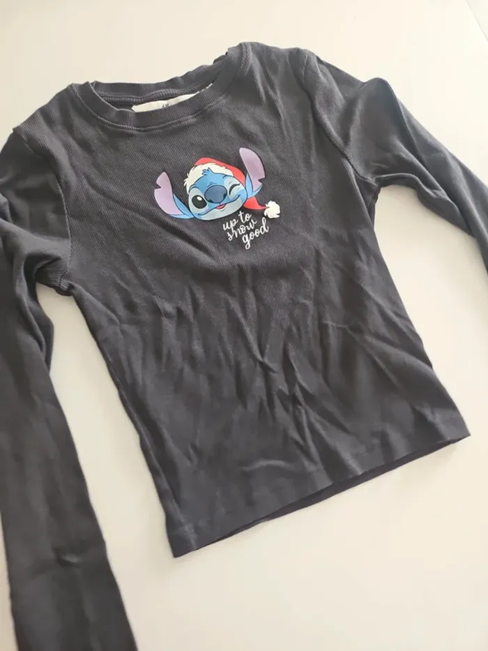 Top en jersey H&M Stitch - photo numéro 2