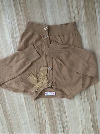 Gilet tex 2-3 ans marron beige