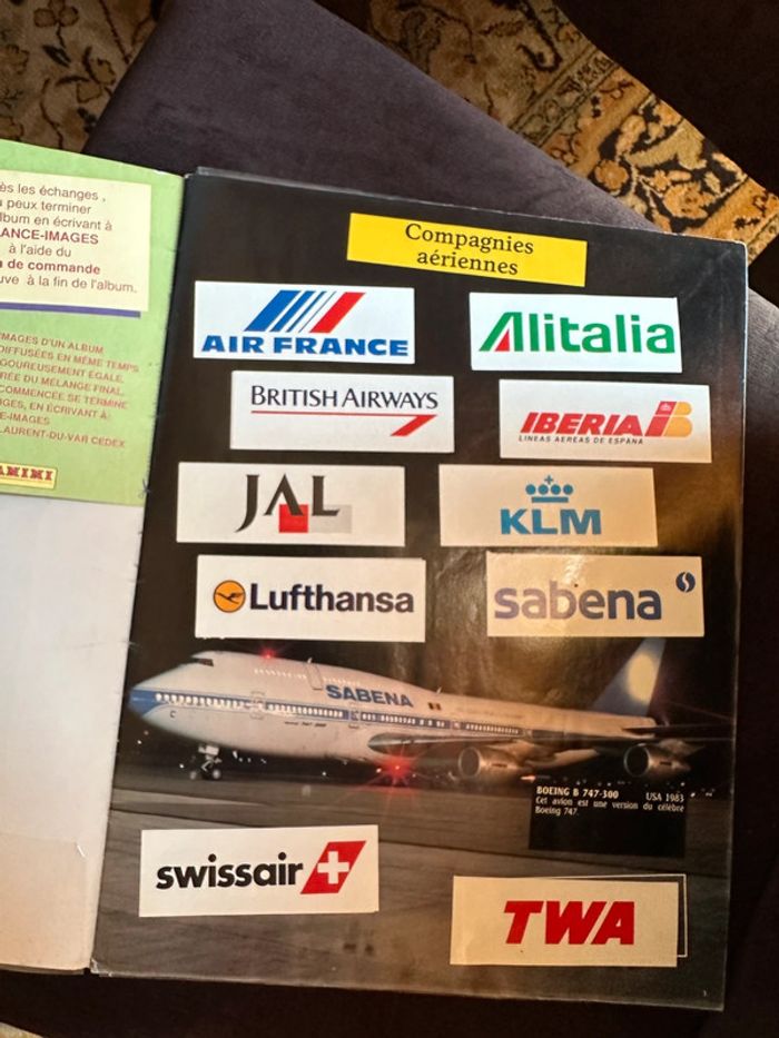 Album Panini complet ancien vintage Les avions hélicoptères fusées aviation histoire stickers - photo numéro 3