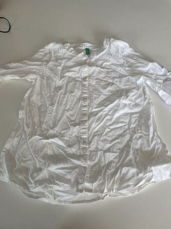 Chemise blanche Benetton 6-7ans