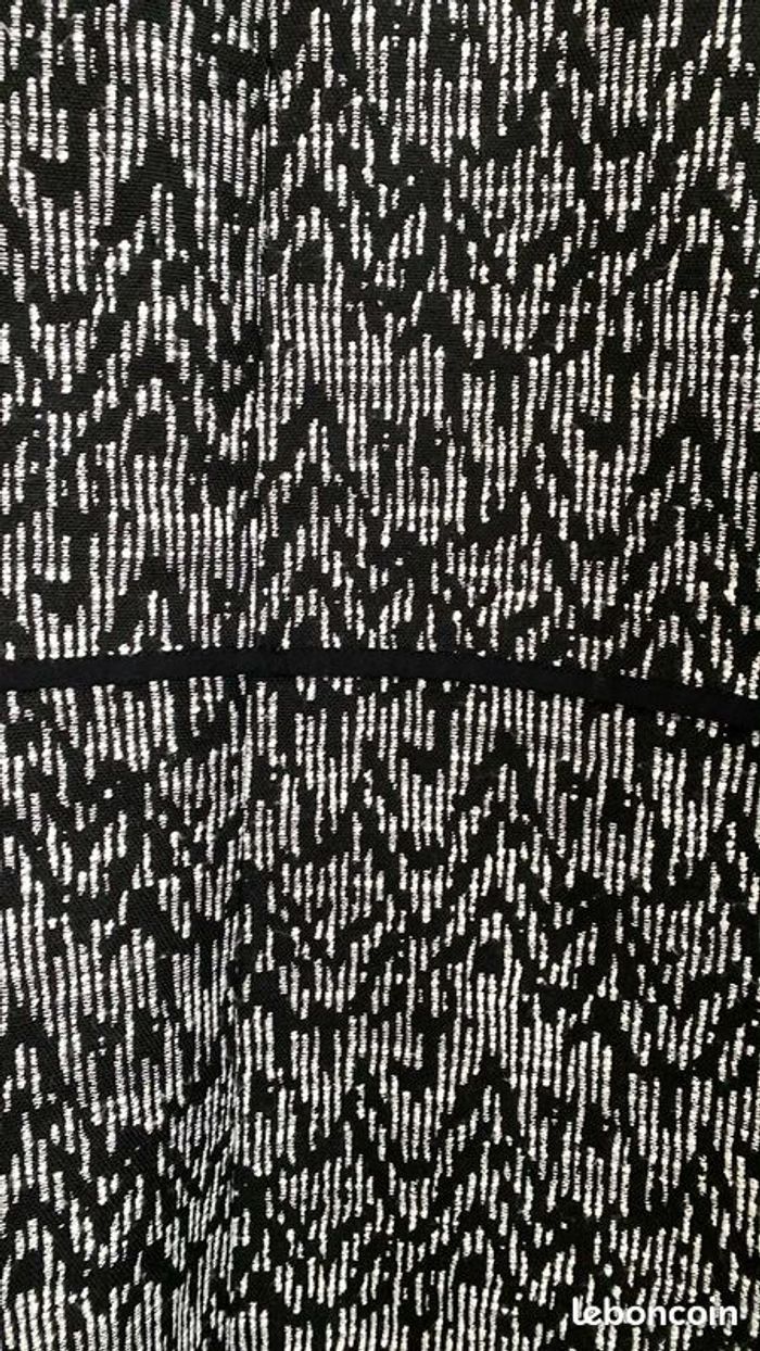 Manteau Chic Noir Blanc Taille 38 Neuf Wallis Femme - photo numéro 4