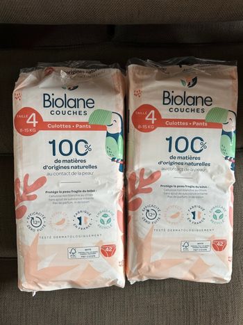 Couches biolane taille 4