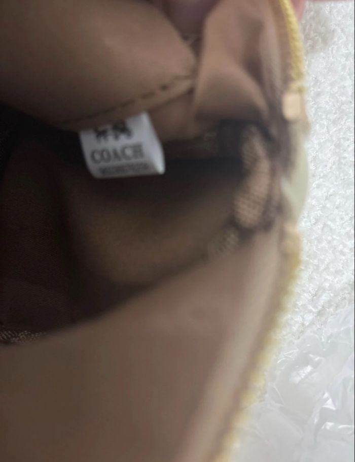 Sac à main avec bandoulière Coach / Beige Blanc / Beige White - photo numéro 6