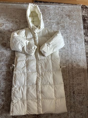 Doudoune longue blanche Clockhouse