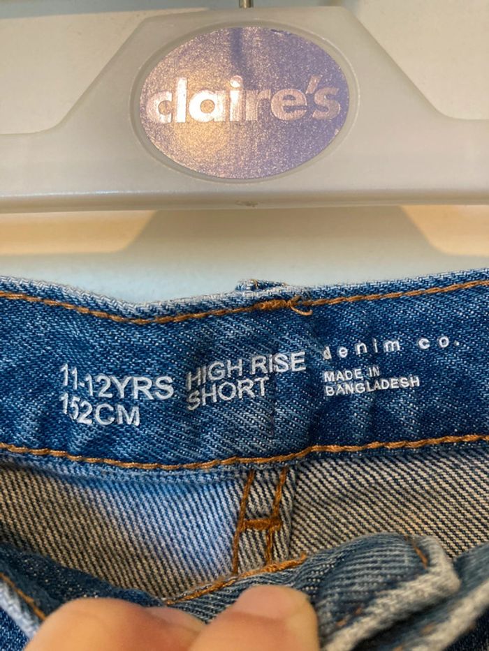 Short en Jean Taille Haute - photo numéro 2