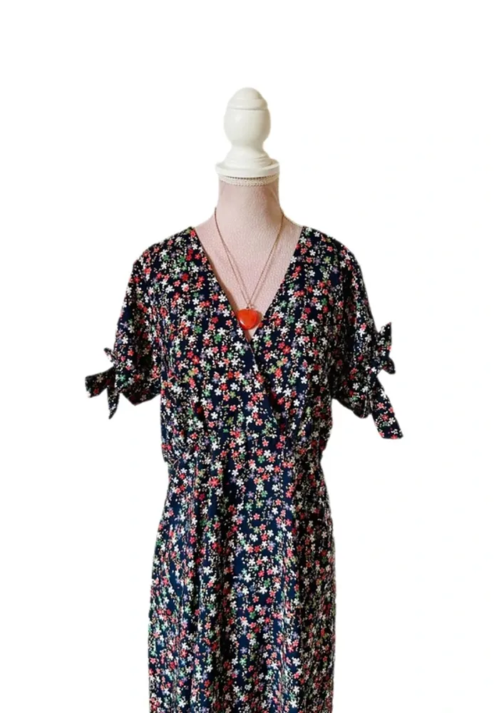 🌺🌿Jolie robe champêtre 38/40 motif liberty cottagecore bohemian floral dress🌸🌿 - photo numéro 7